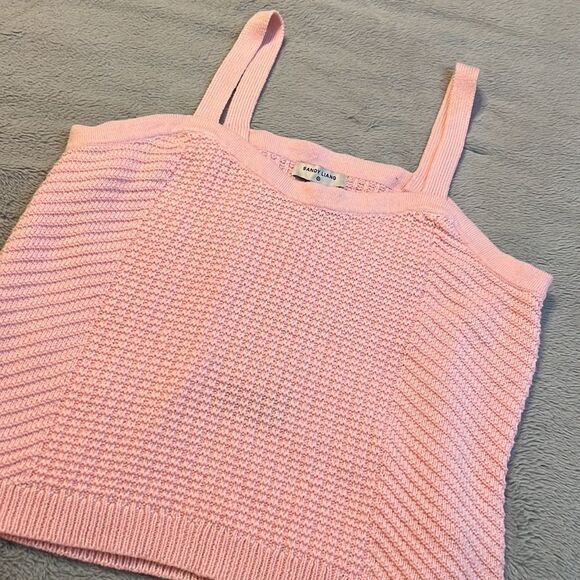 NWT Sandy Liang X Target Pink Sweater Tank Top - Size Large - Picture 2 of 13